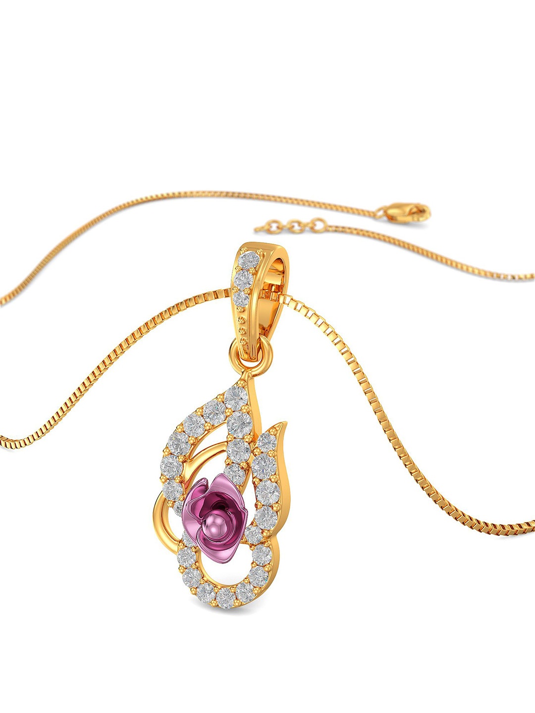 

Joyalukkas Girls 22KT Gemstone Gold Pendant -1.7 gm