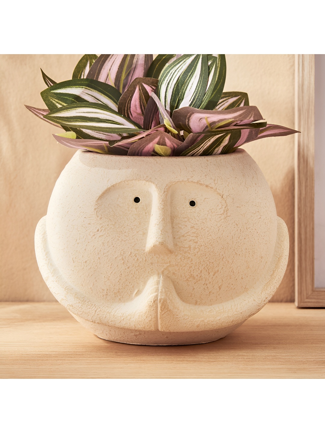 

Home Centre Natura Off White Textured Ceramic Planter