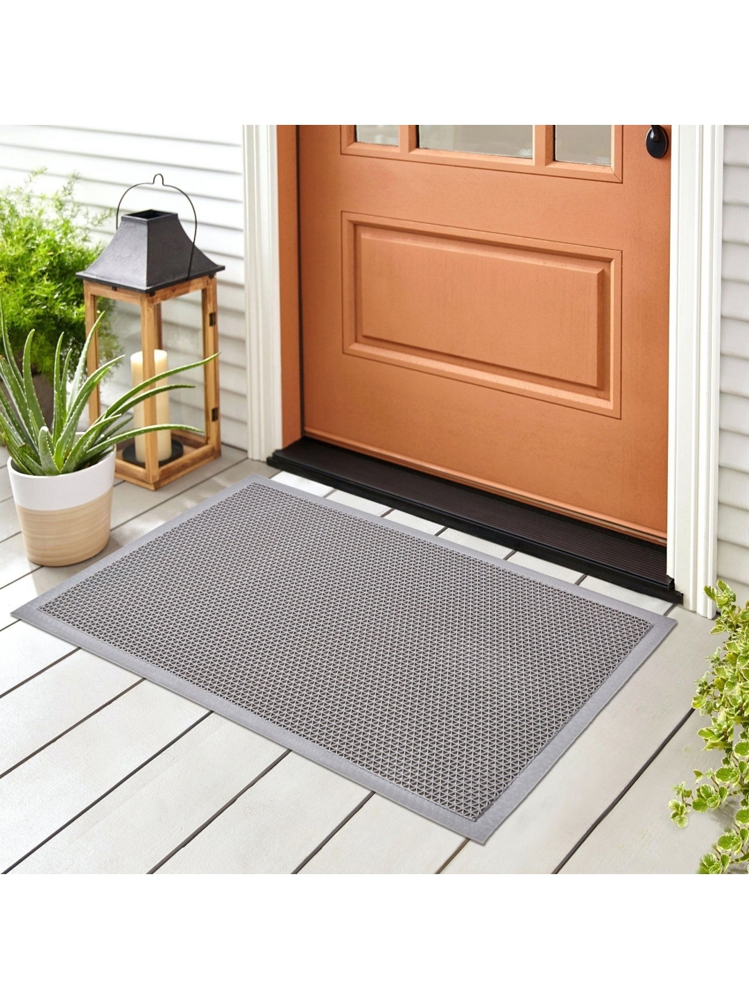 

Home Centre Grey Self-Designed Anti-Skid Doormat