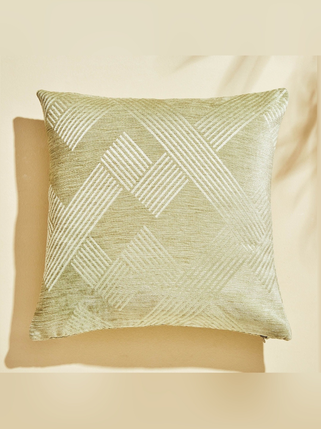 

Home Centre Green Set of 2 Abstract Velvet Square Cushion Covers