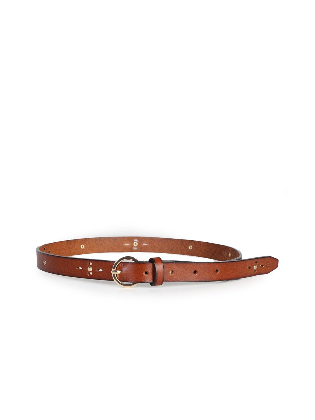 

Bonjour Women Leather Solid Formal Belt, Tan