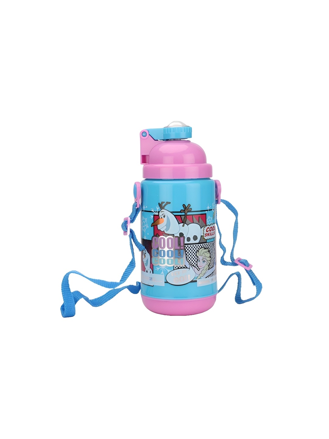 

Disney Turquoise Blue & Pink Printed Smart Vacuum Sipper Water Bottle 500 ml