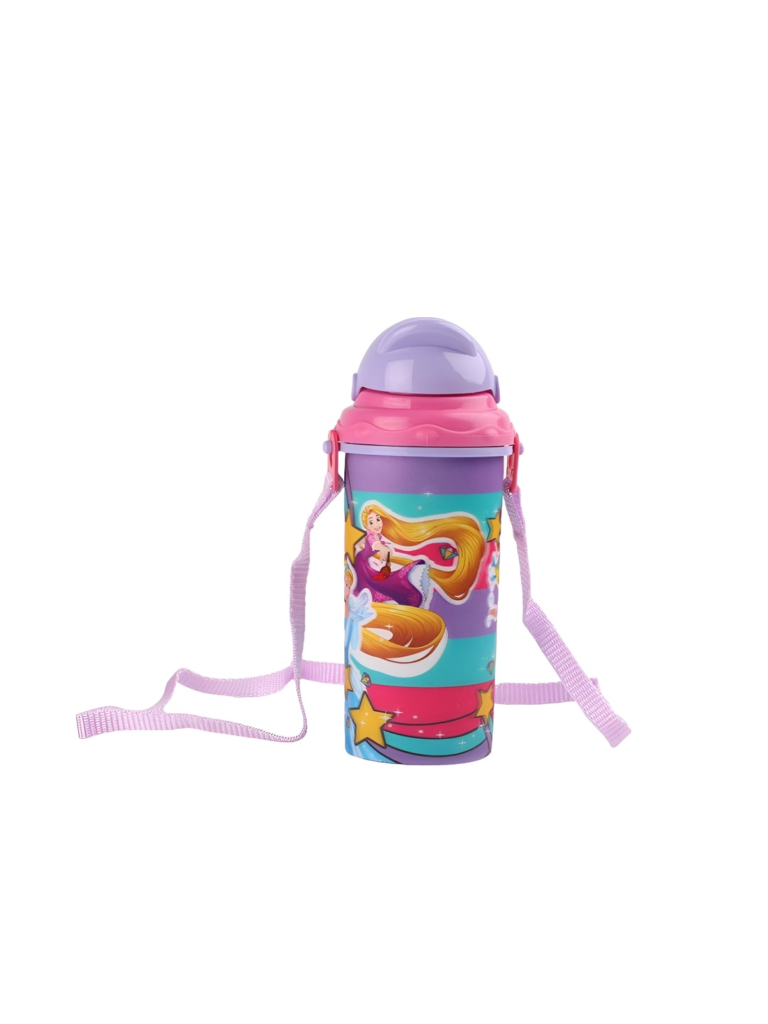 

Disney Lavender & Pink Cartoon Characters Printed Water Bottle 550 ml
