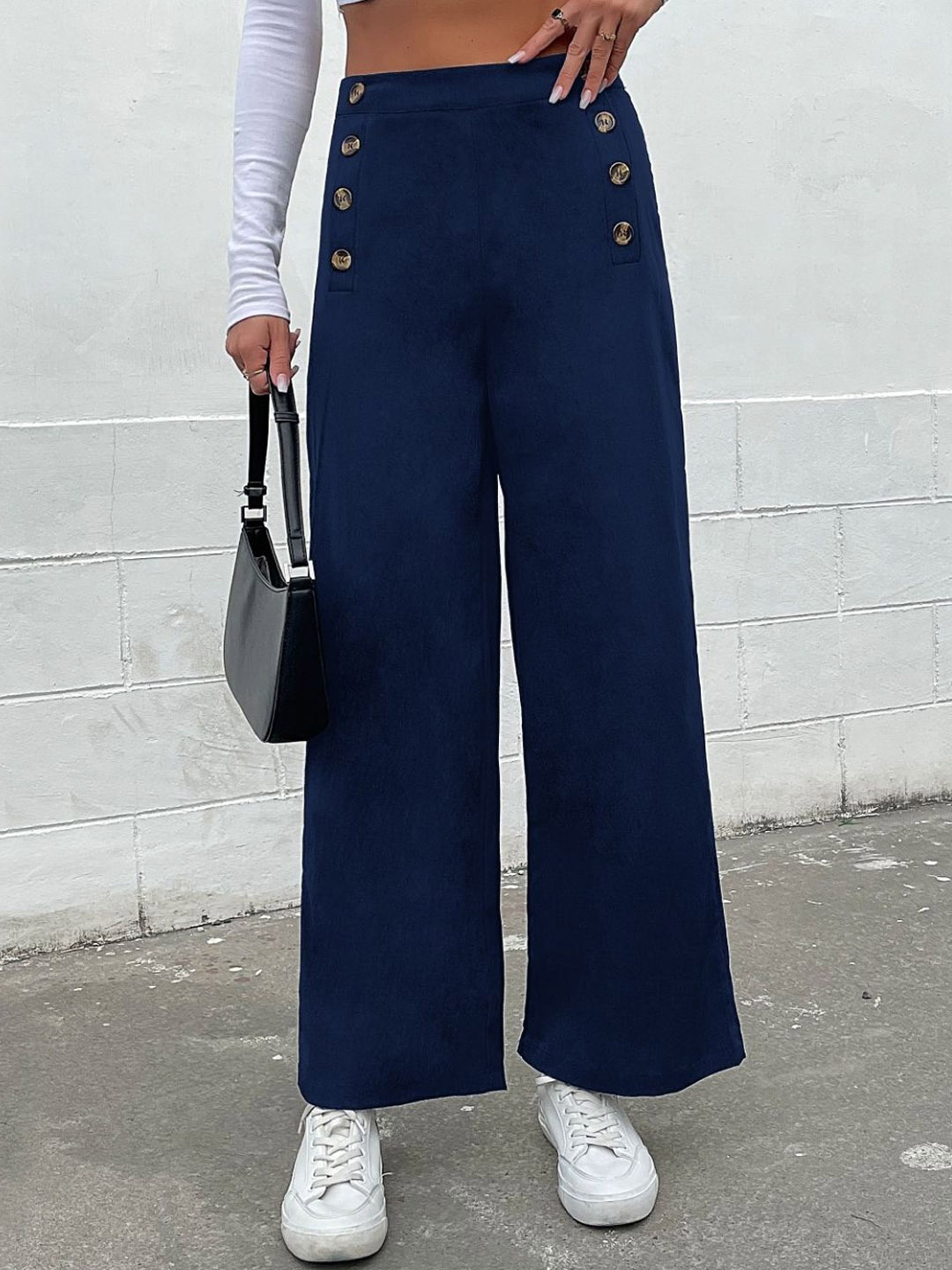 

StyleCast Women Tailored Trousers, Navy blue