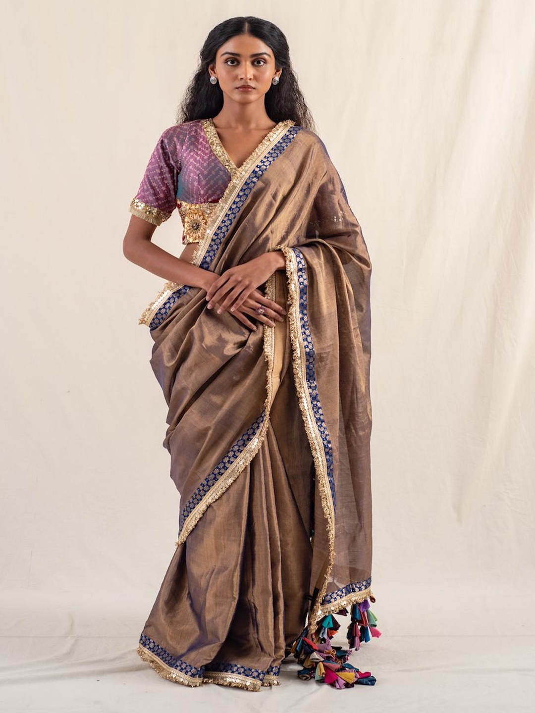 

PriyankaRaajiv Pure Silk Saree, Brown