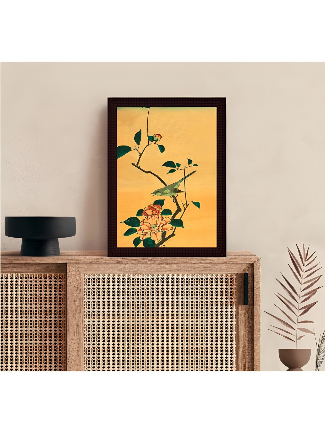 

Tamatina Beige & Green Canvas Framed Wall Painting