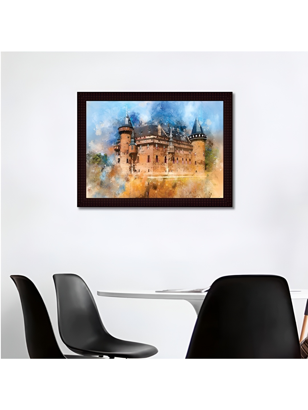 

Tamatina Brown & Blue Printed Wall Art
