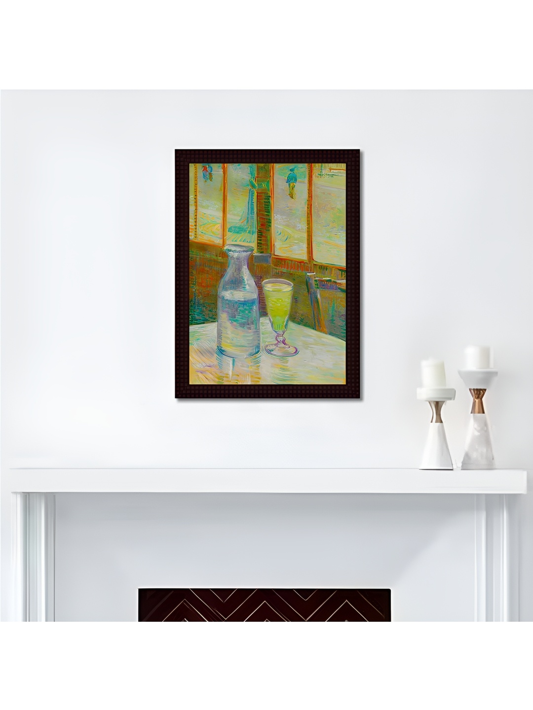 

Tamatina Blue & Green Printed Wooden Painting Wall Art