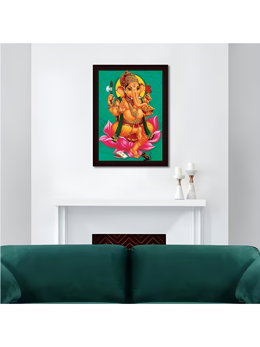 

Tamatina Green & Pink Printed Wooden Painting Wall Art