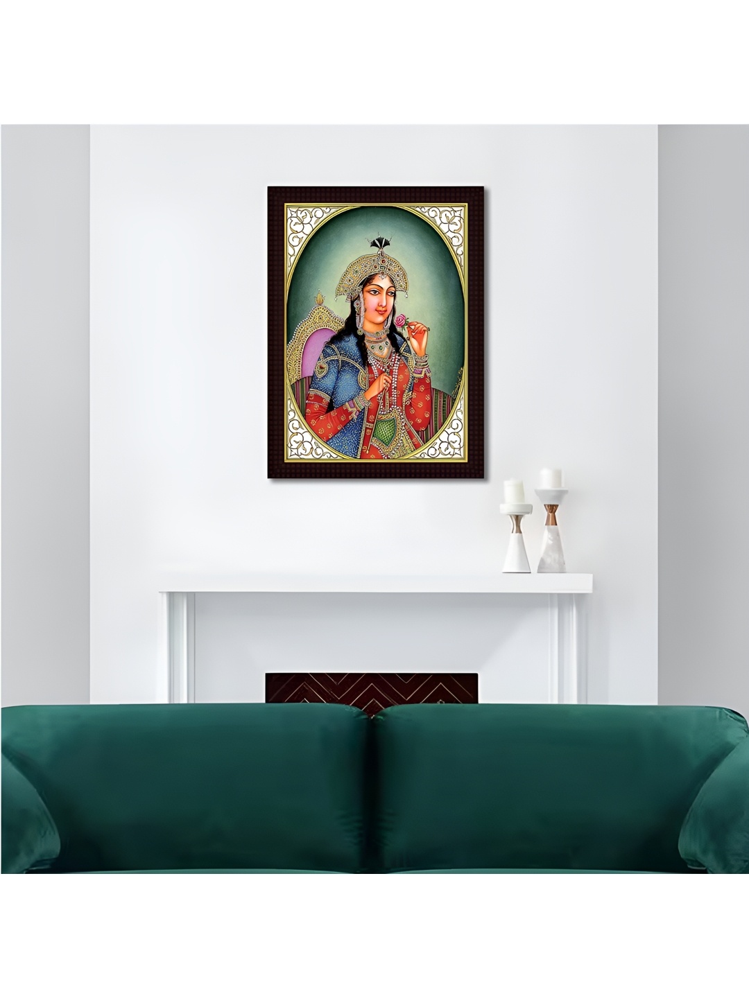 

Tamatina Green & Red Canvas Painting Wall Art
