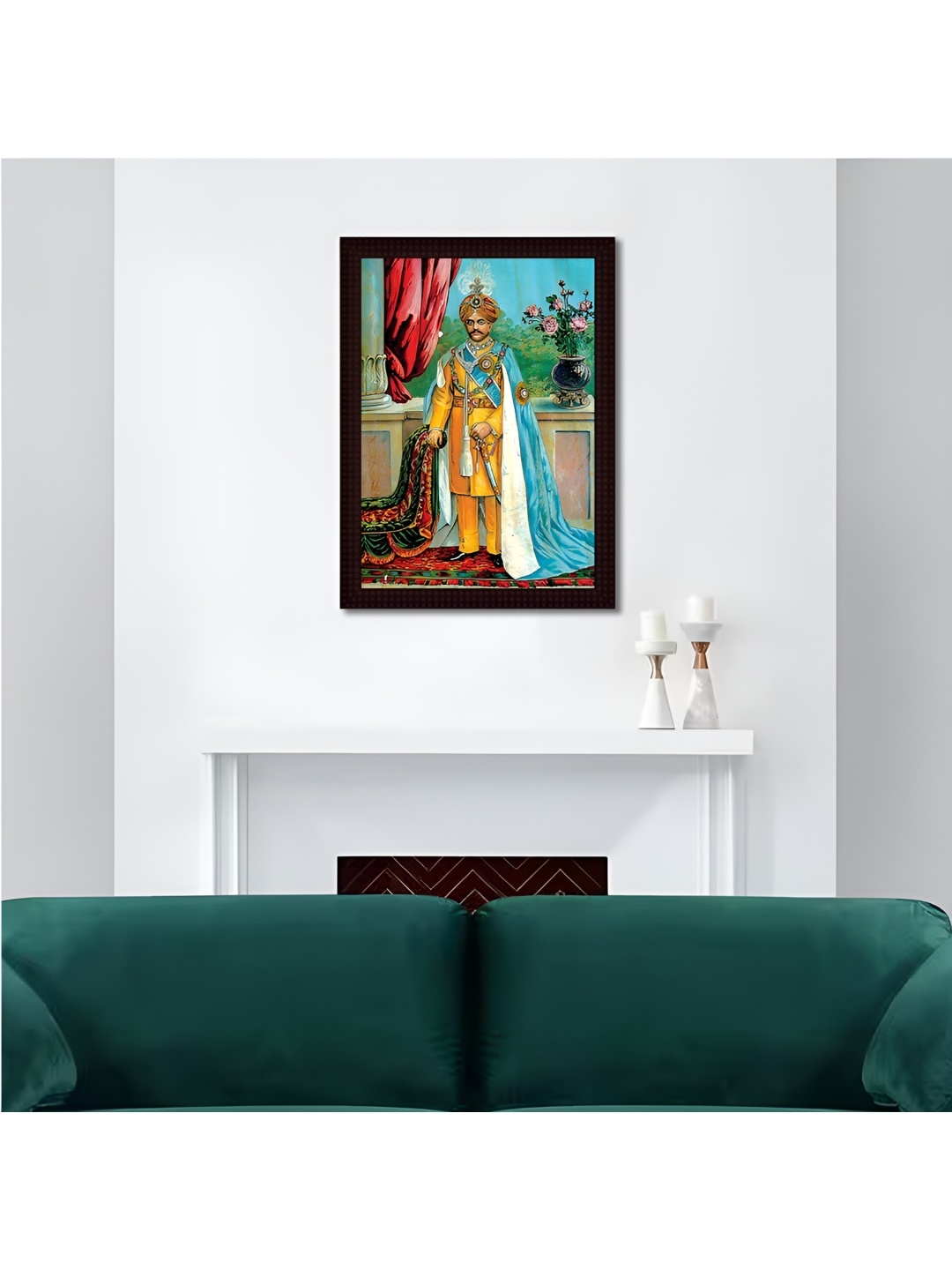 

Tamatina Blue & Yellow Textured Canvas Painting Wall Art