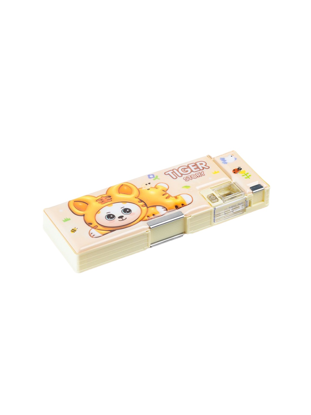 

QIPS Kids Printed Pen Case, Yellow