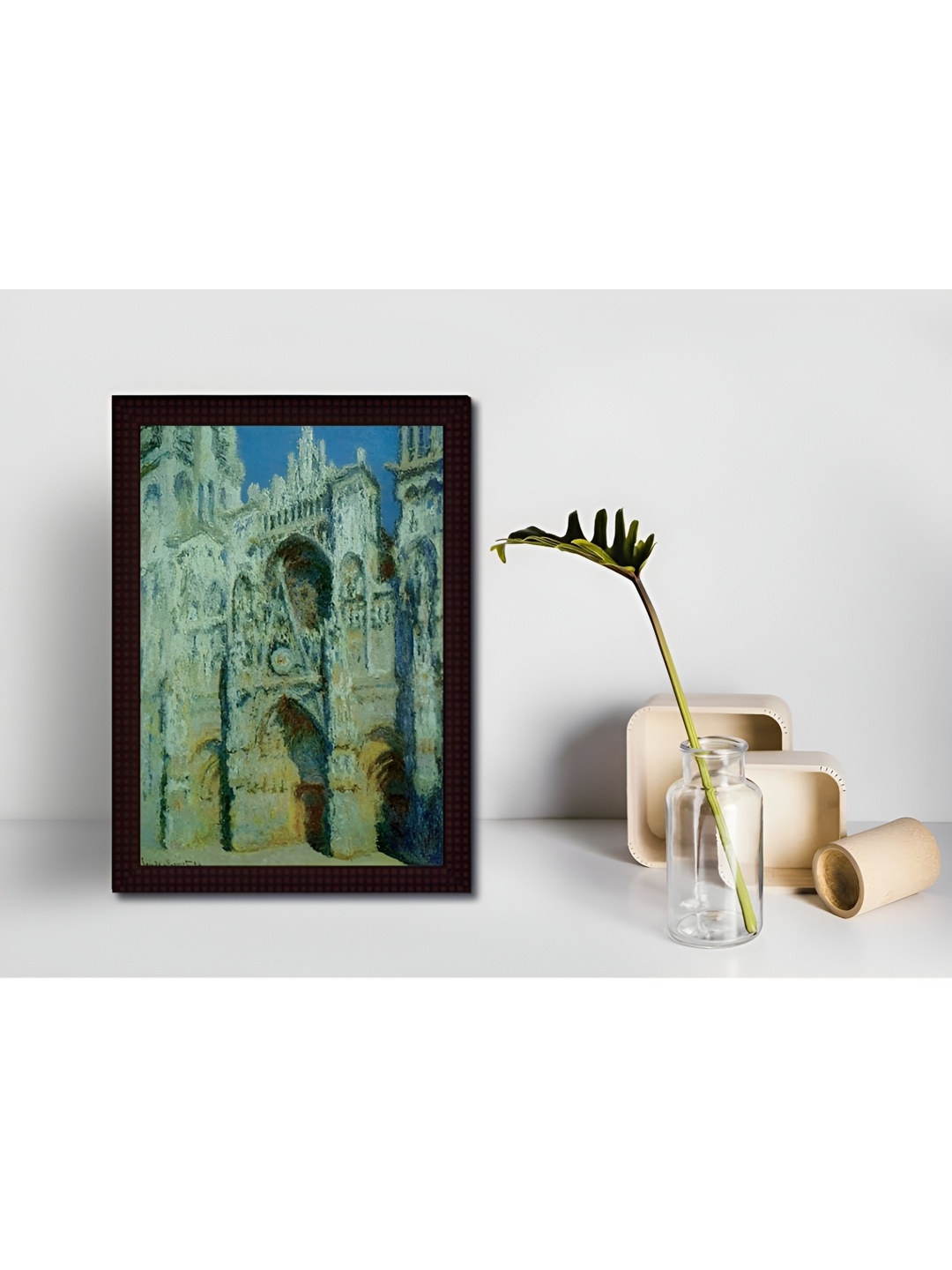 

Tamatina Grey Claud Monet La Cathdrale de Rouen Canvas Painting Wall Art