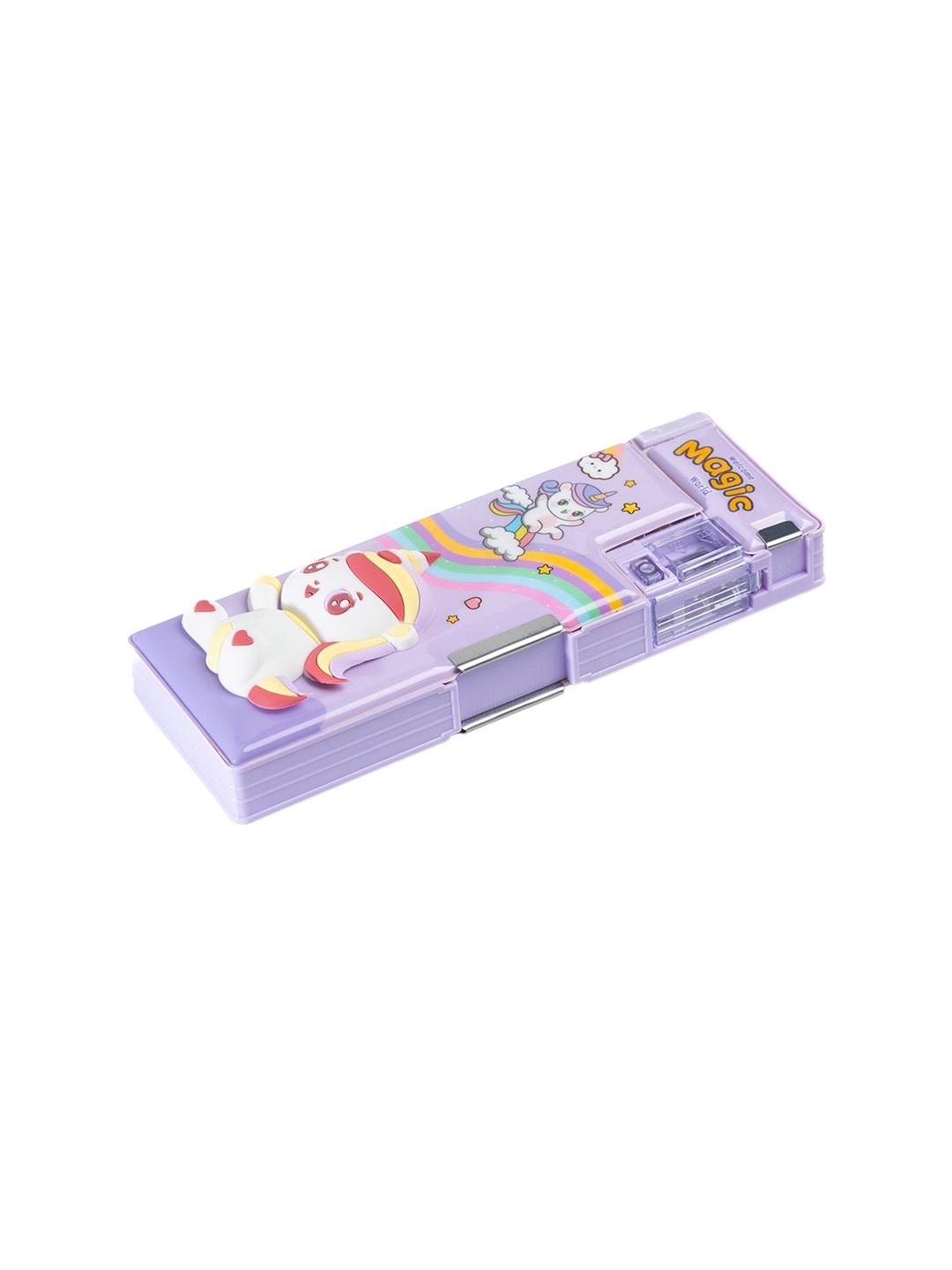 

QIPS Kids Printed Pen Case Stationery, Lavender