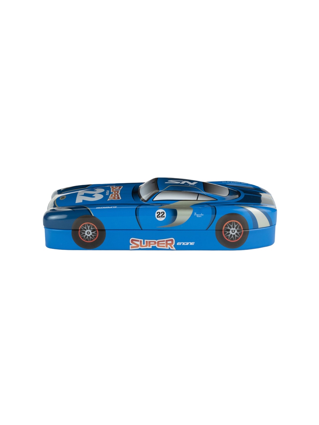 

QIPS Kids Car Printed Pen Box, Blue