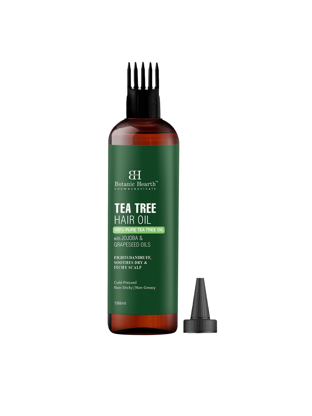 

Botanic Hearth Tea Tree Hair Oil With Jojoba & Grapeseed Oil - 198ml, Brown