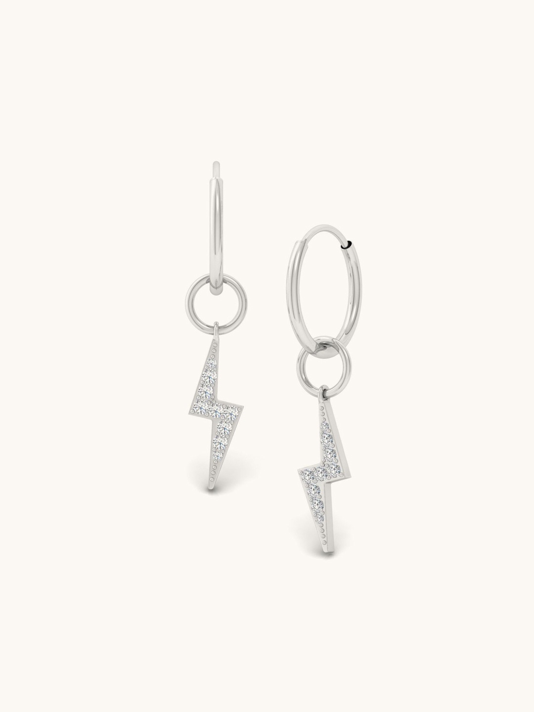 

Mabel Contemporary Hoop Earrings, Silver