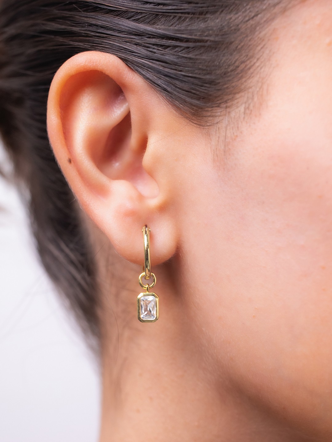 

Mabel 925 Sterling Silver Gold-Plated Hoop Earrings