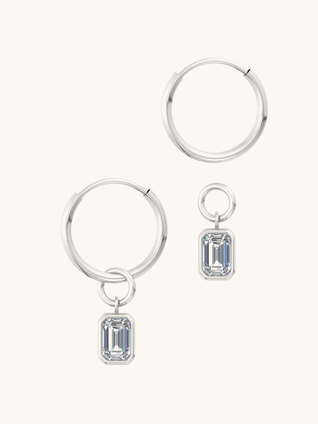 

Mabel Contemporary Ear Cuff Earrings, Silver