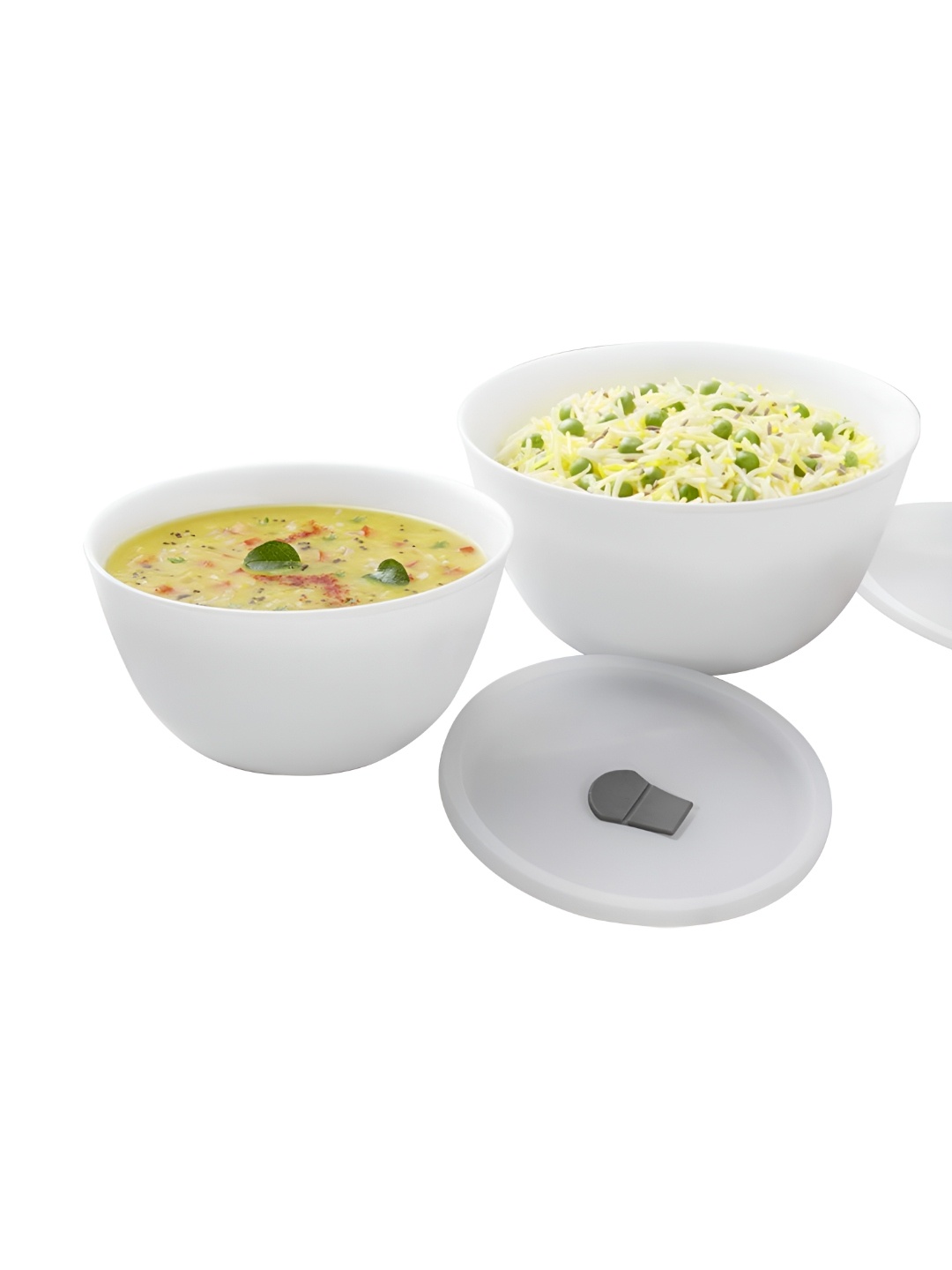 

Larah by BOROSIL White 4 Pieces Mixing Bowls