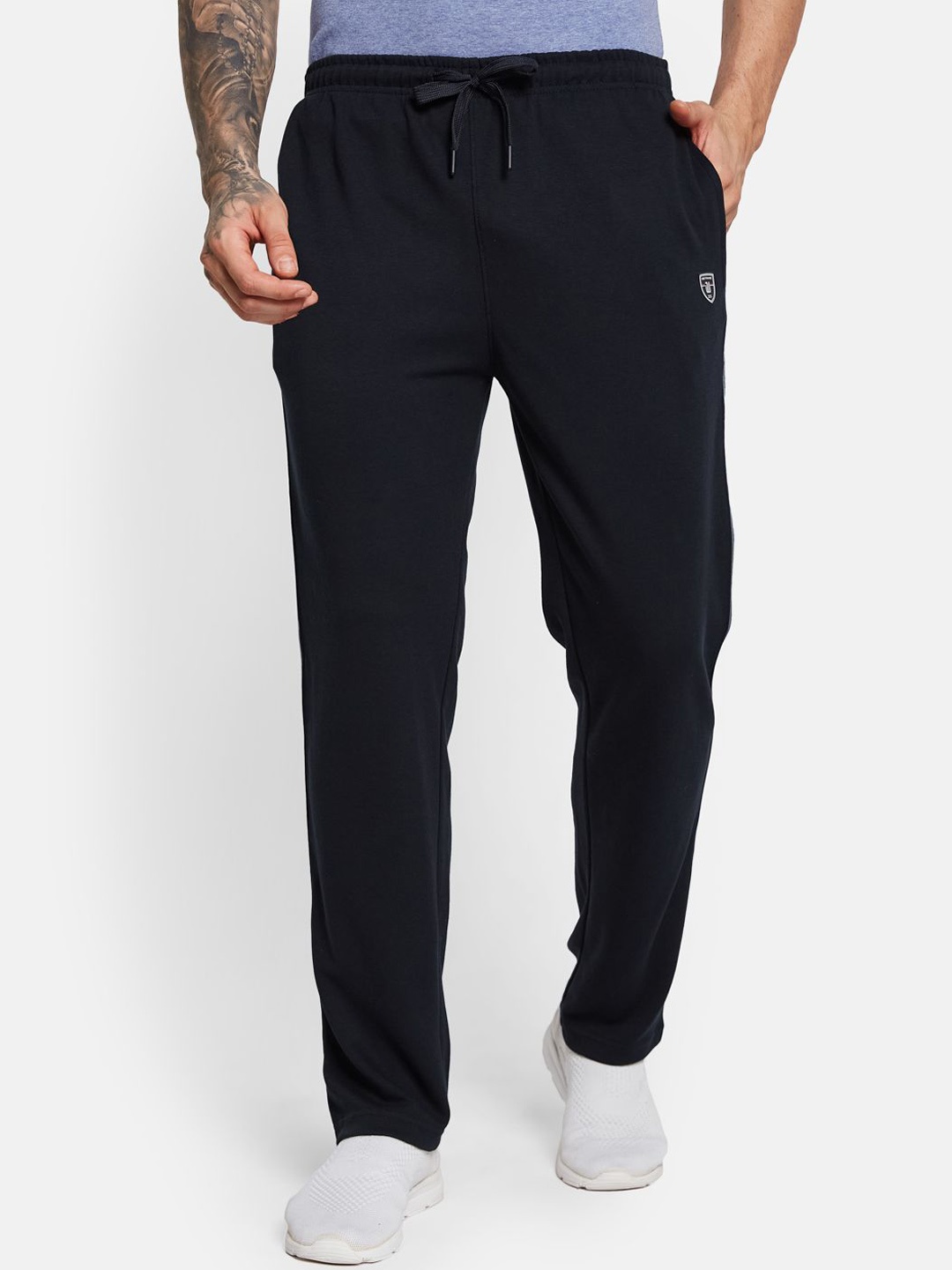 

Octave Men Mid Rise Regular Fit Track Pants, Navy blue
