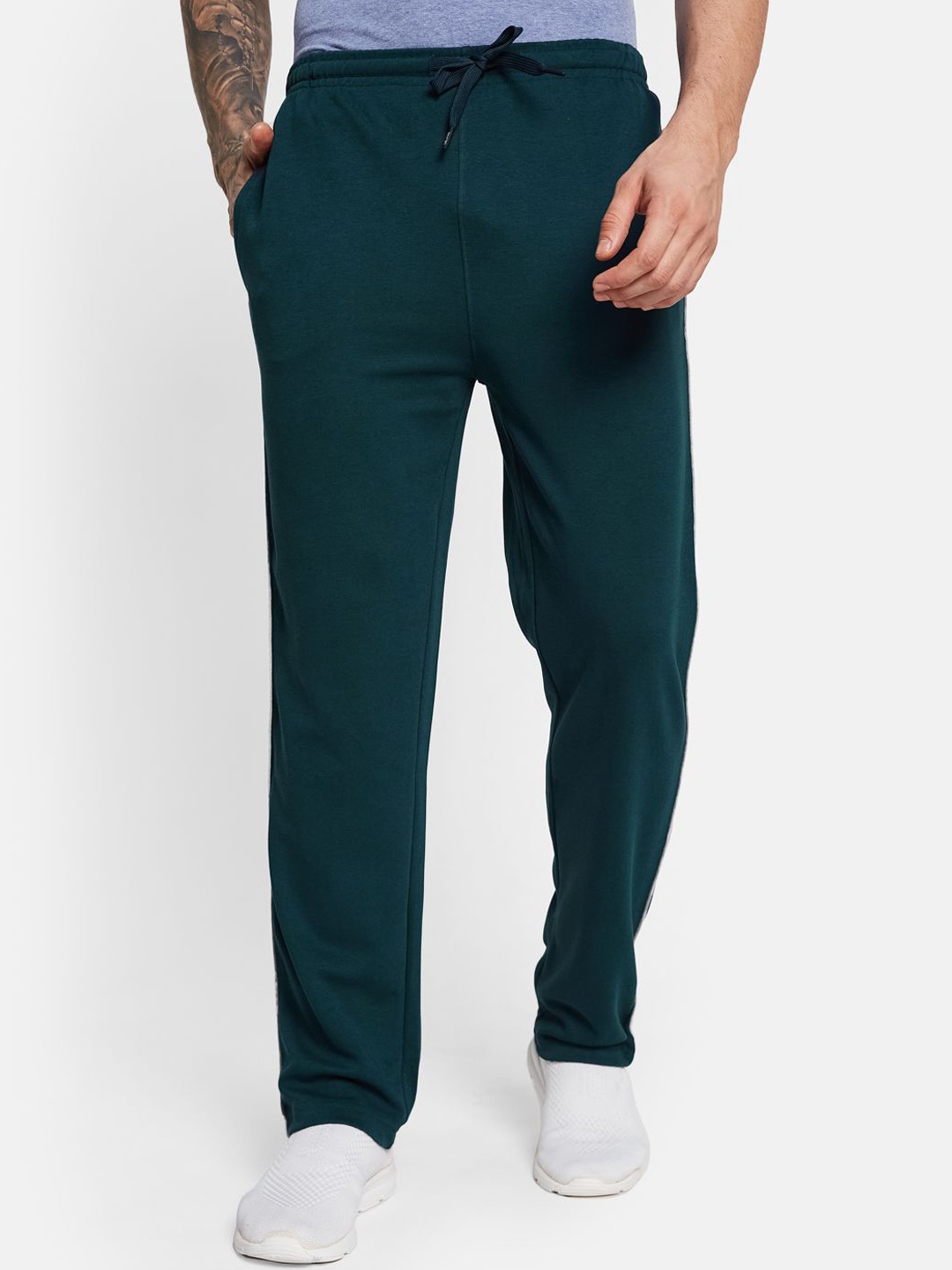 

Octave Cotton Ankle-Length Track Pants, Green