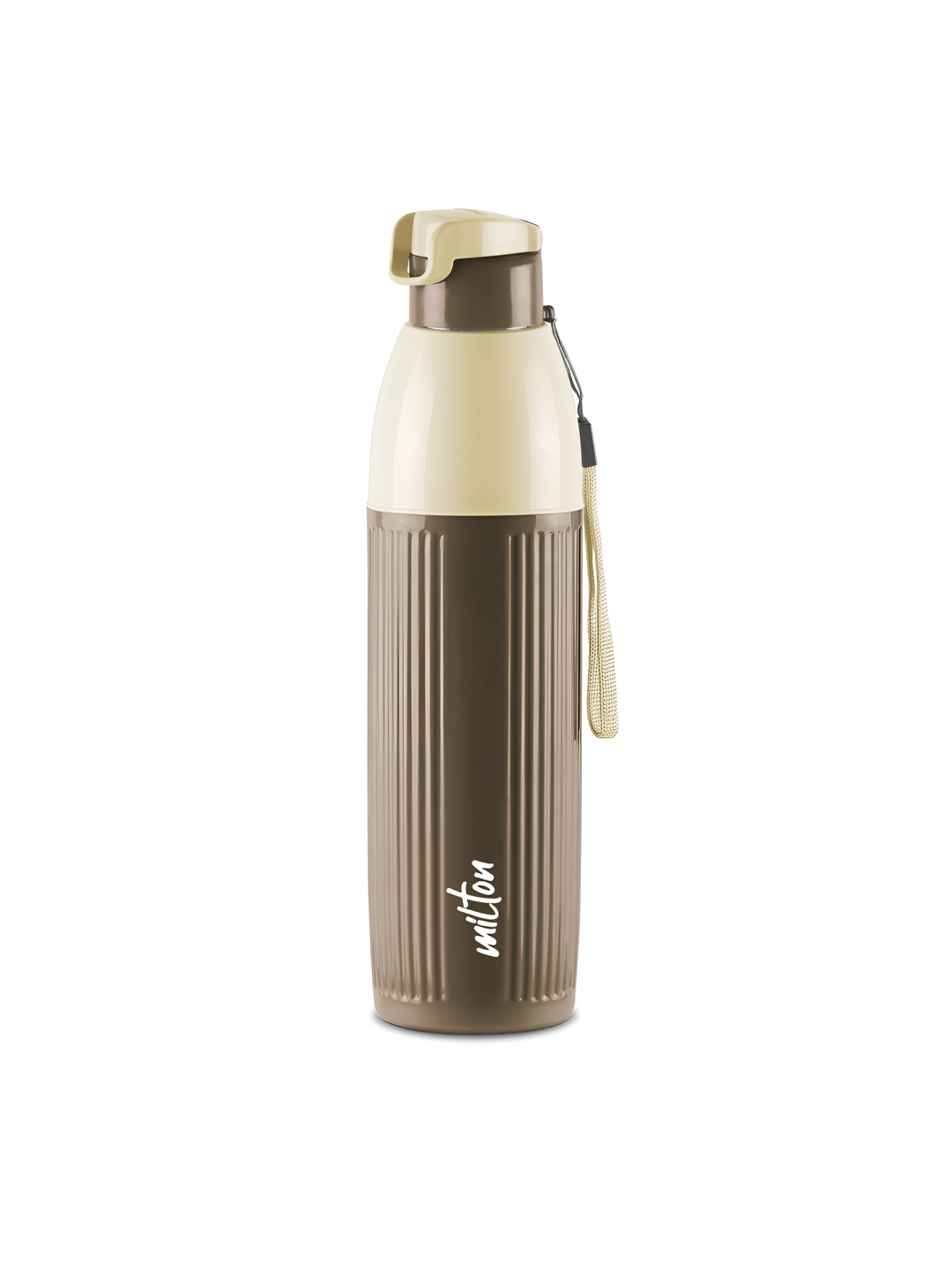 

Milton Steel Sierra 900 PU Insulated Inner Stainless Steel Water Bottle 1 Piece 630 ml, Brown