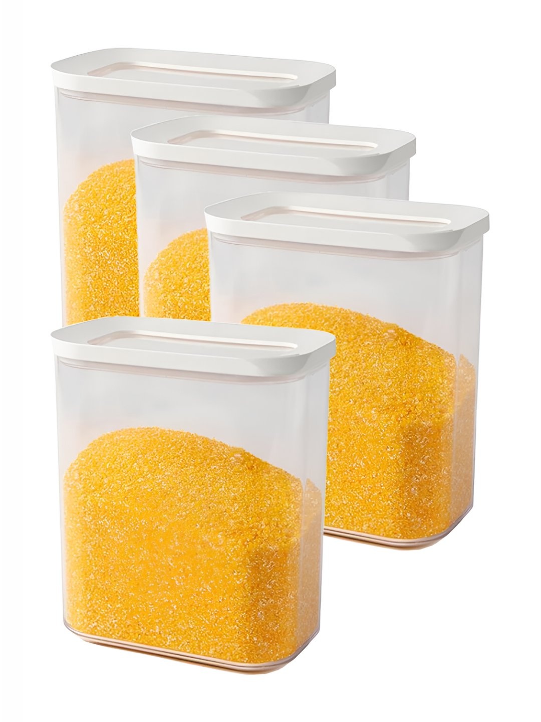 

P-Plus International Transparent 4 Pieces Canister 1.5L