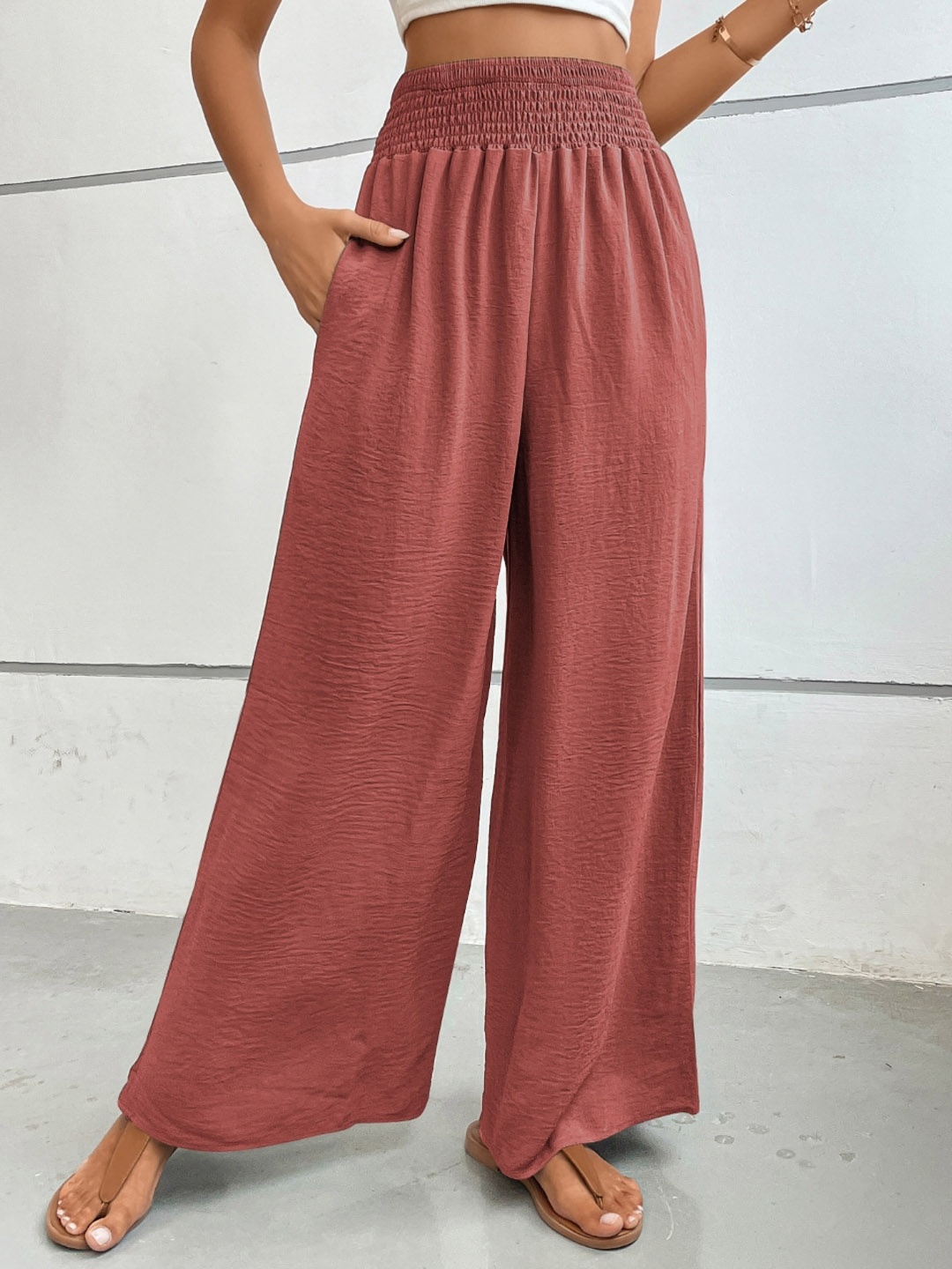 

Stylecast X KPOP Women Tailored Trousers, Red
