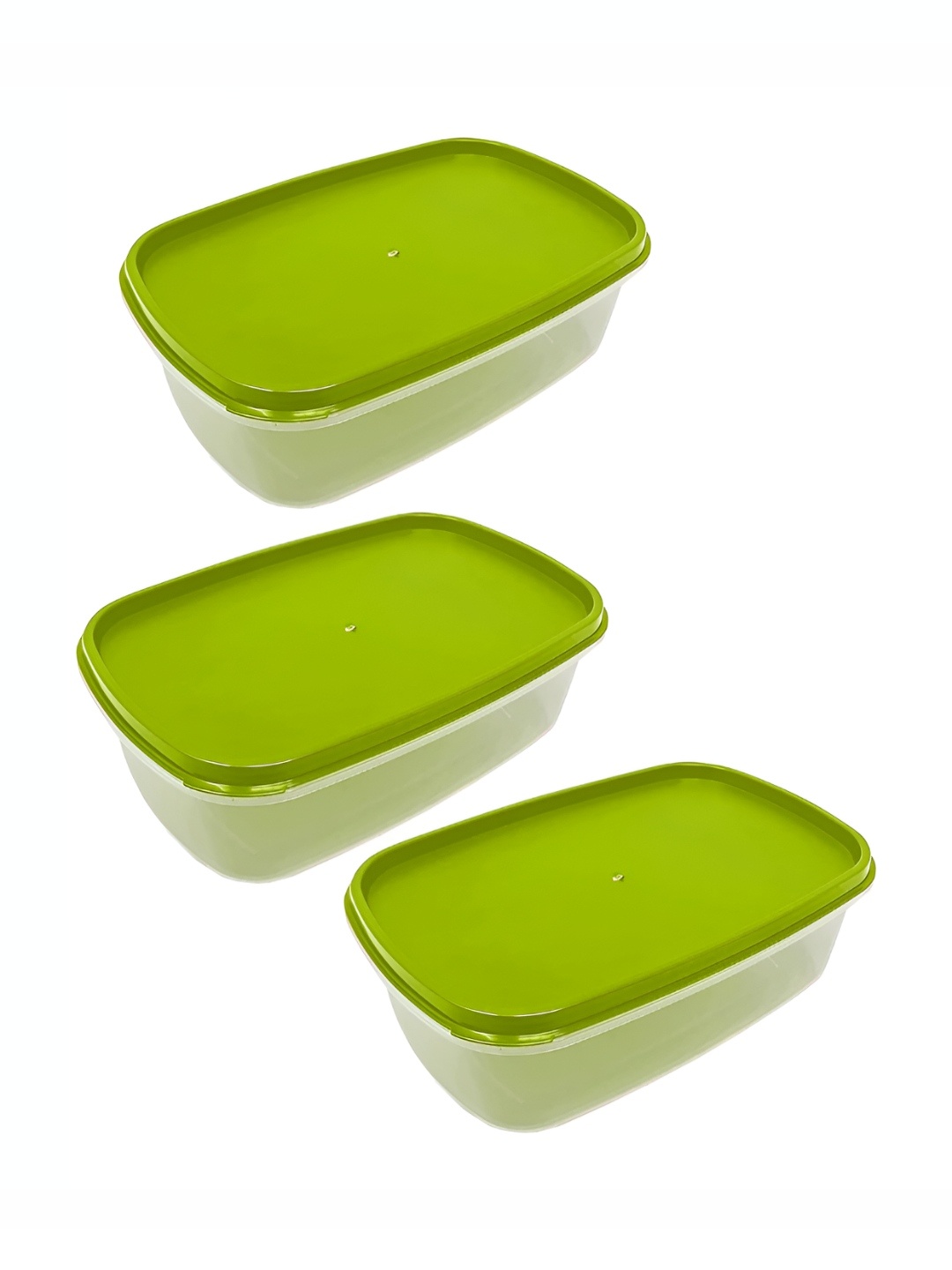 

P-Plus International Transparent 3 Pieces Container, Green