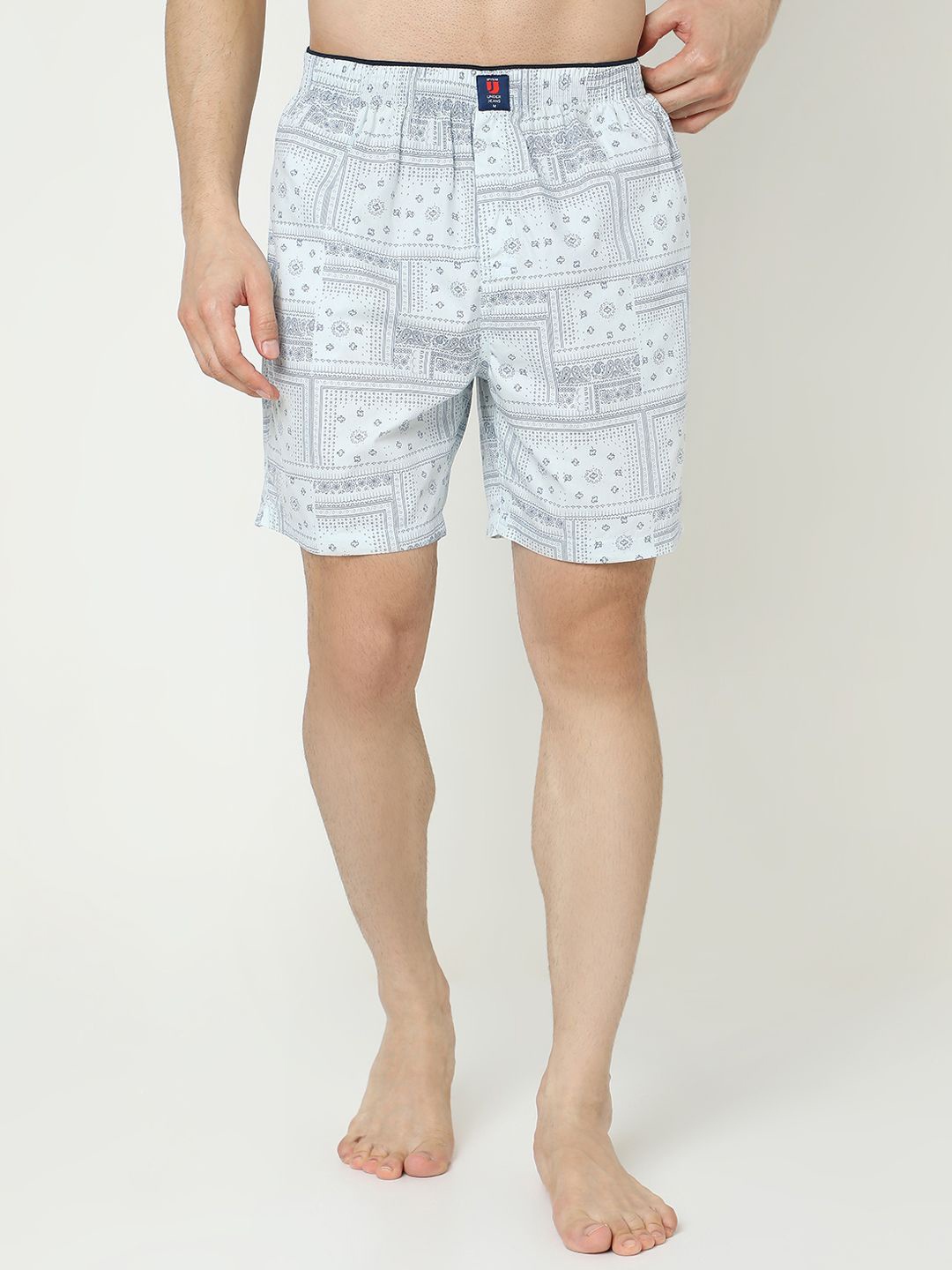 

UnderJeans by Spykar Men Printed Cotton Boxers, White