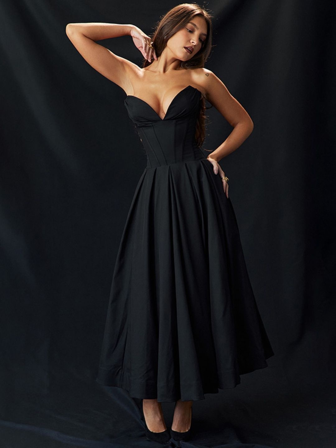 

Stylecast X KPOP Women Maxi Dress, Black