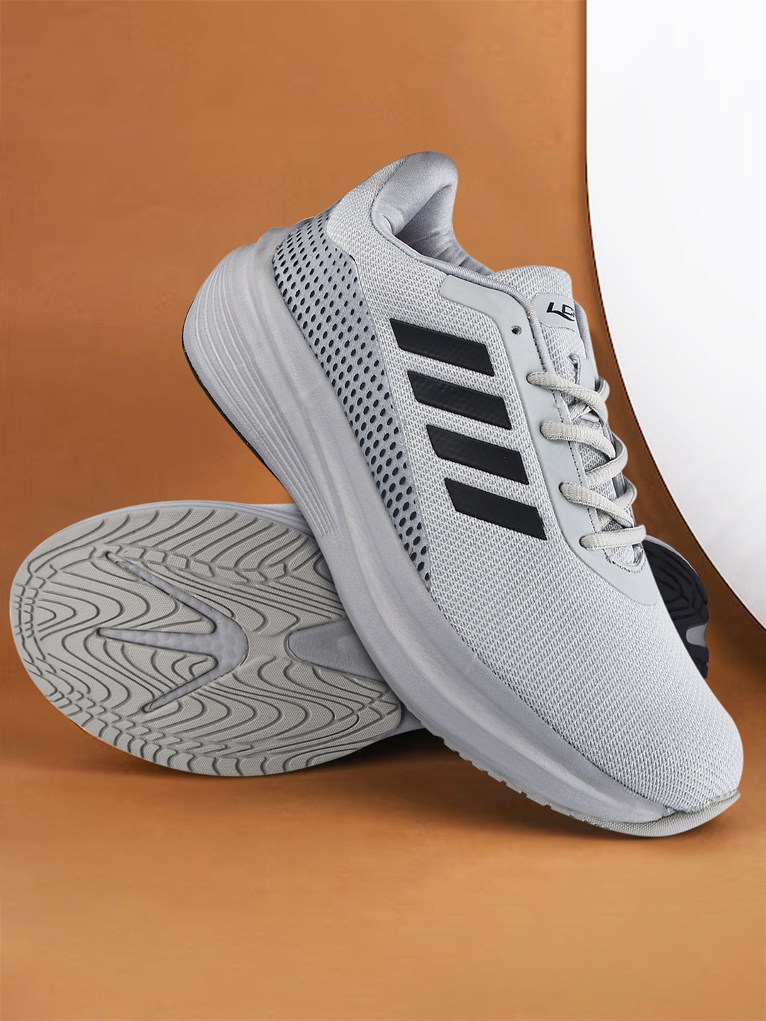 

Lancer Men Textile Walking Shoes, Grey