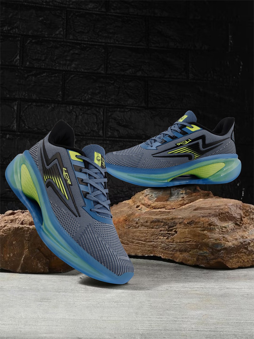 

Lancer Men Textile Running Shoes, Grey