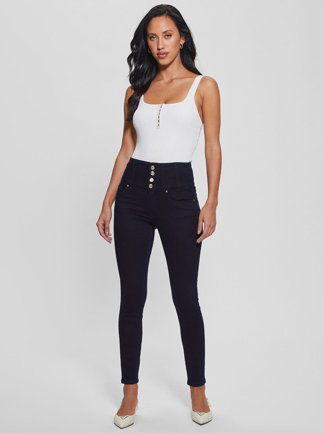 

GUESS Women Skinny Fit Jeggings, Blue
