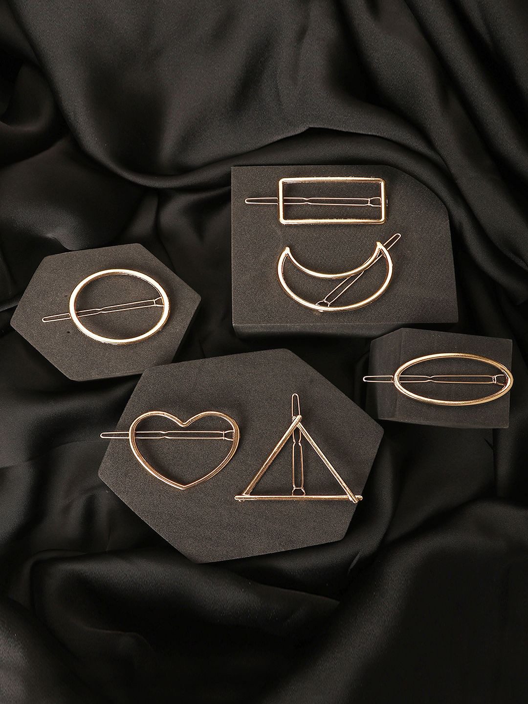 

Bhana Fashion Women Set of 6 Alligator Hair Clip, Gold