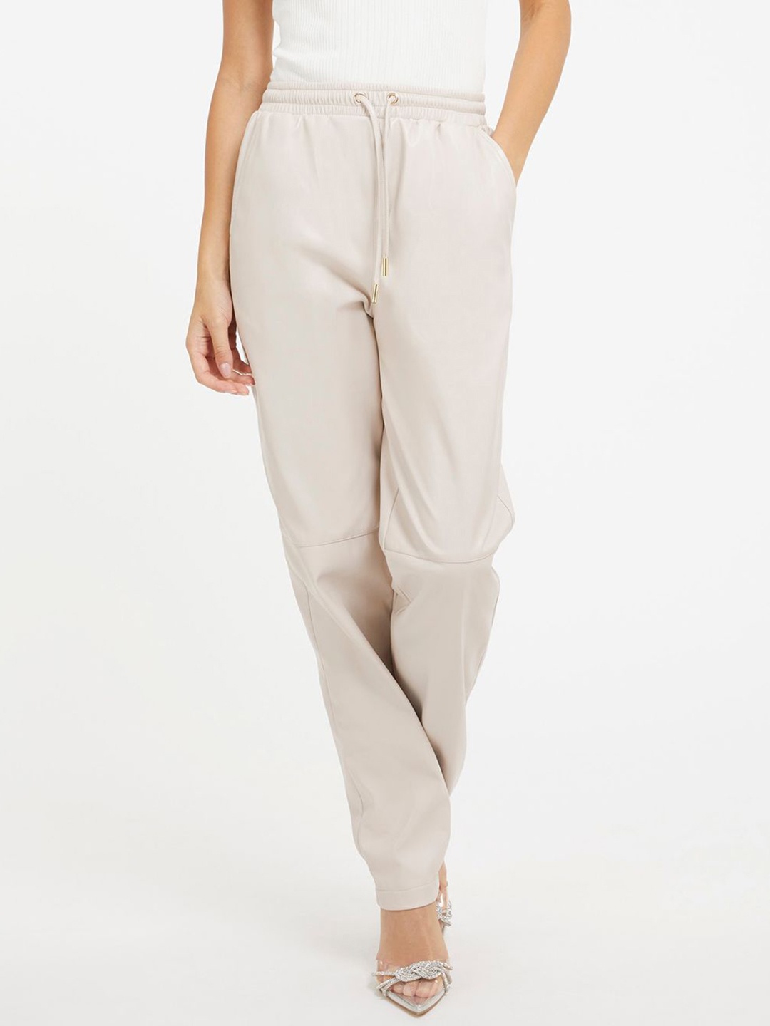 

GUESS Women Trousers, Beige