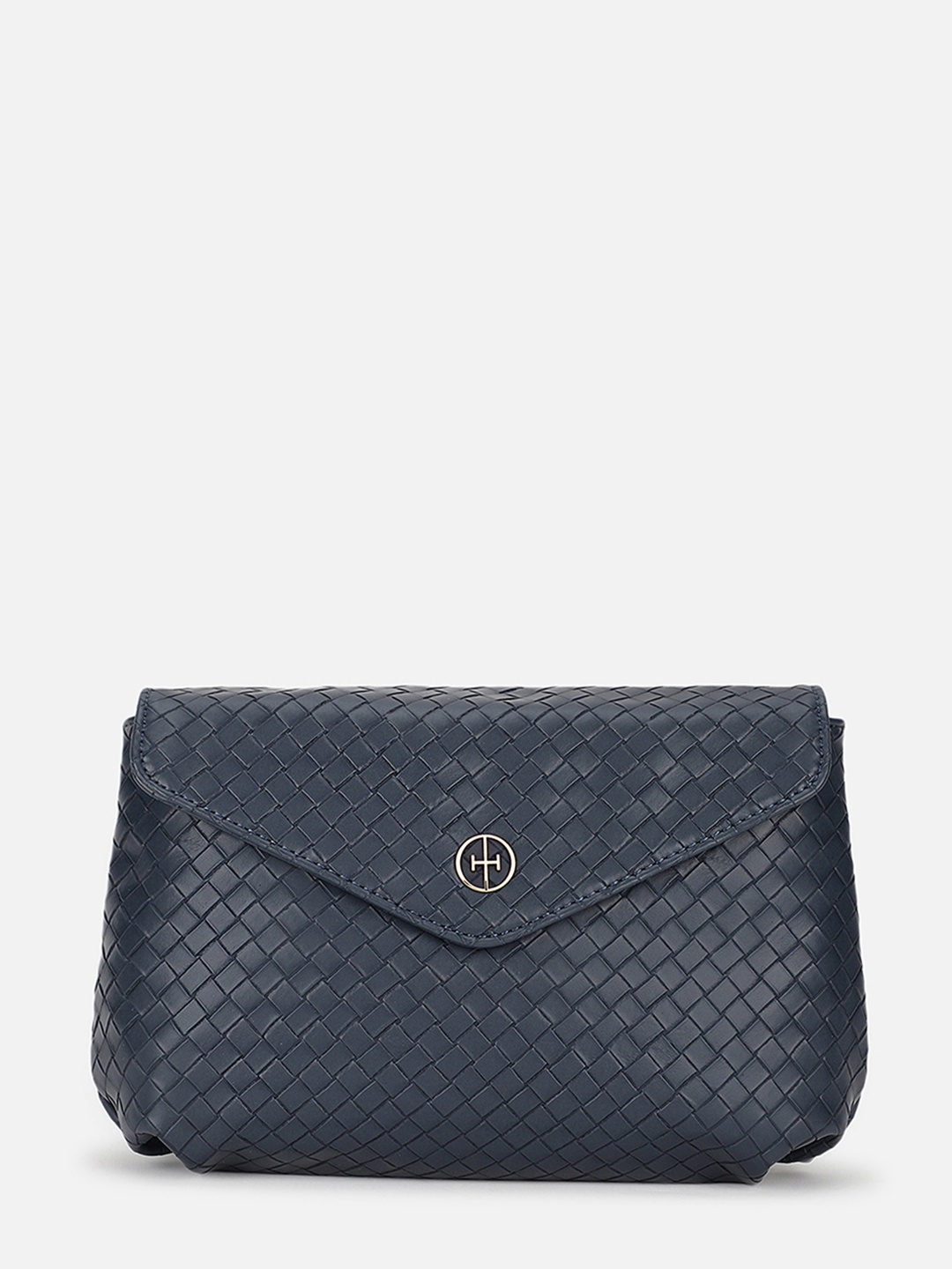 

IRTH Textured Quilted Purse, Navy blue