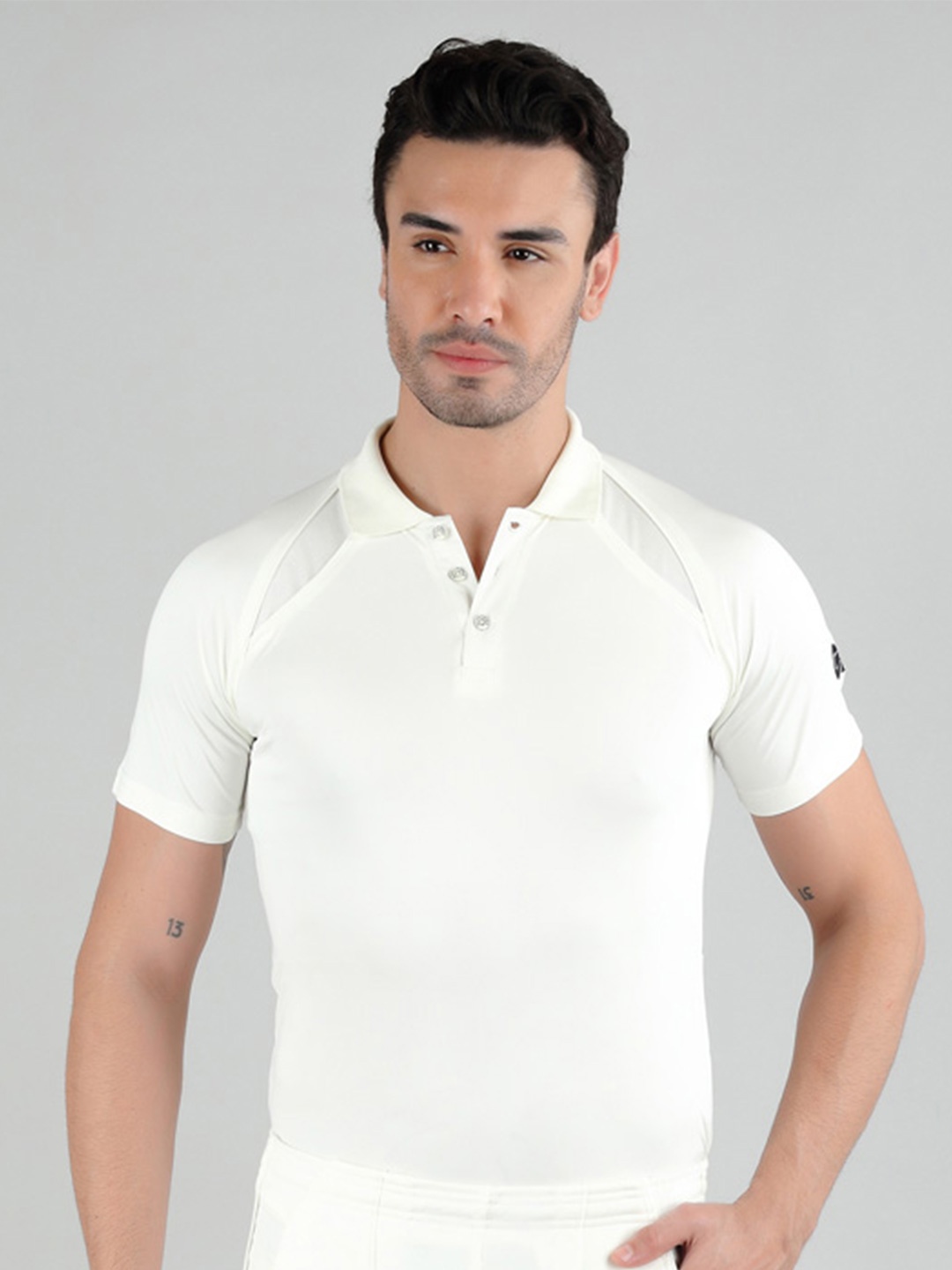 

GM Men 7205 Half Sleeve Cricket T-Shirt, Off white