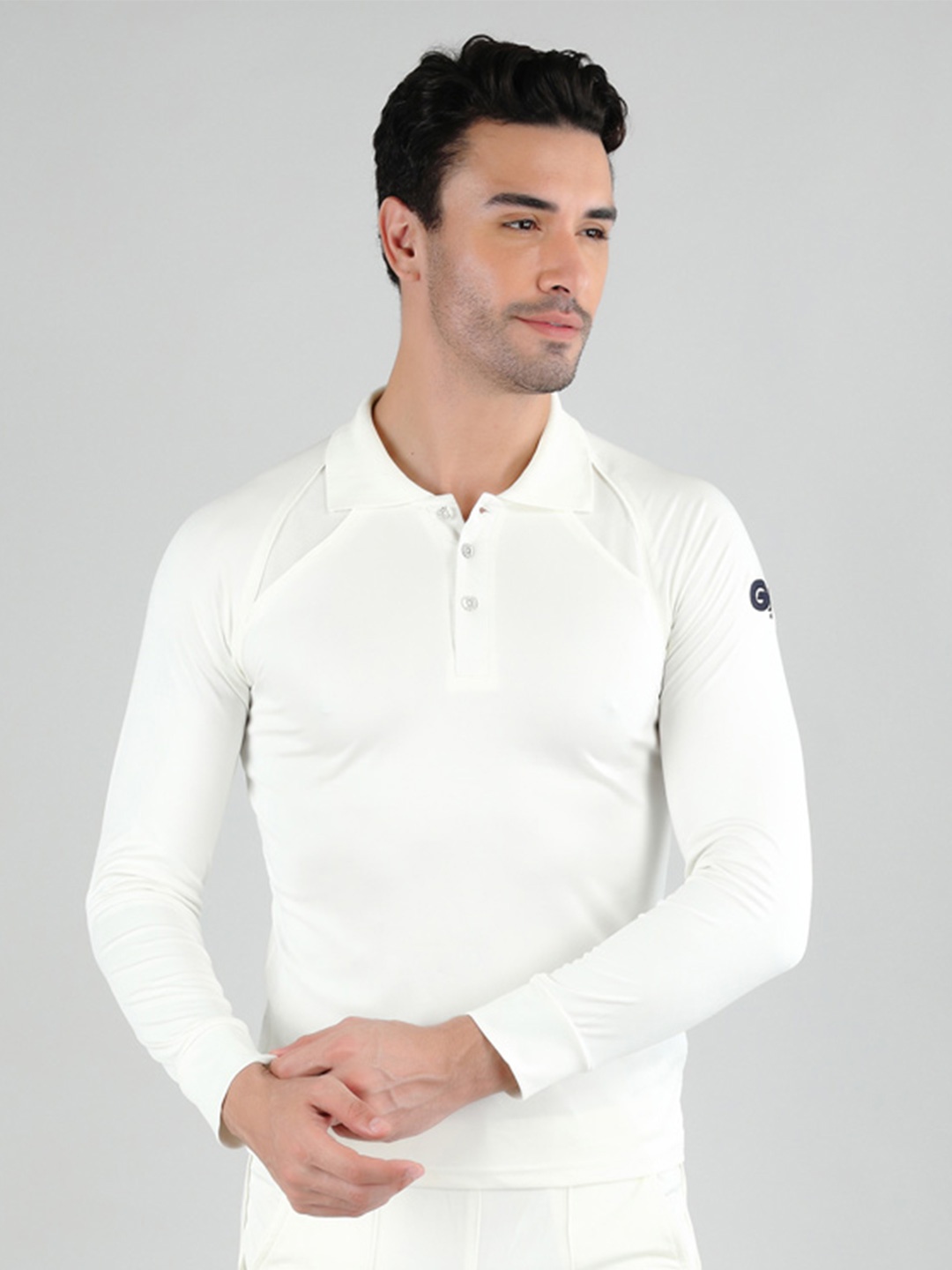 

GM 7205 Full Sleeve Cricket T-Shirt, Off white