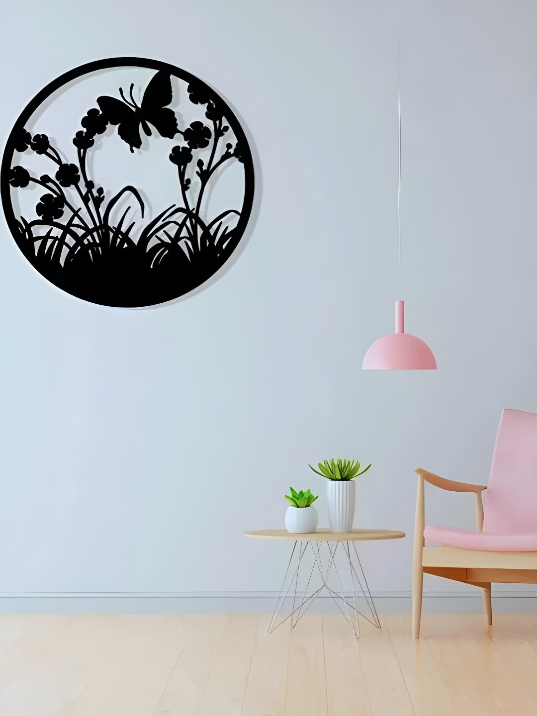 

Artrooms Butterfly Metal Wall Art, Black