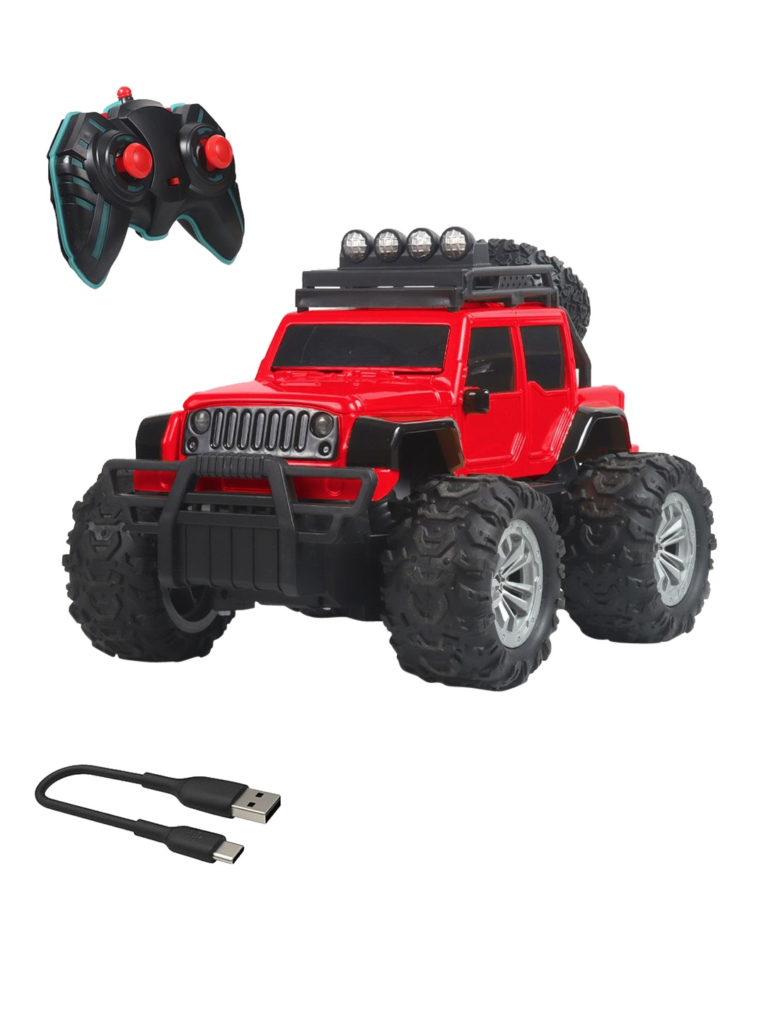 

WEMBLEY Kids Off-Road Adventure Rechargeable Toy Vehicles, Red
