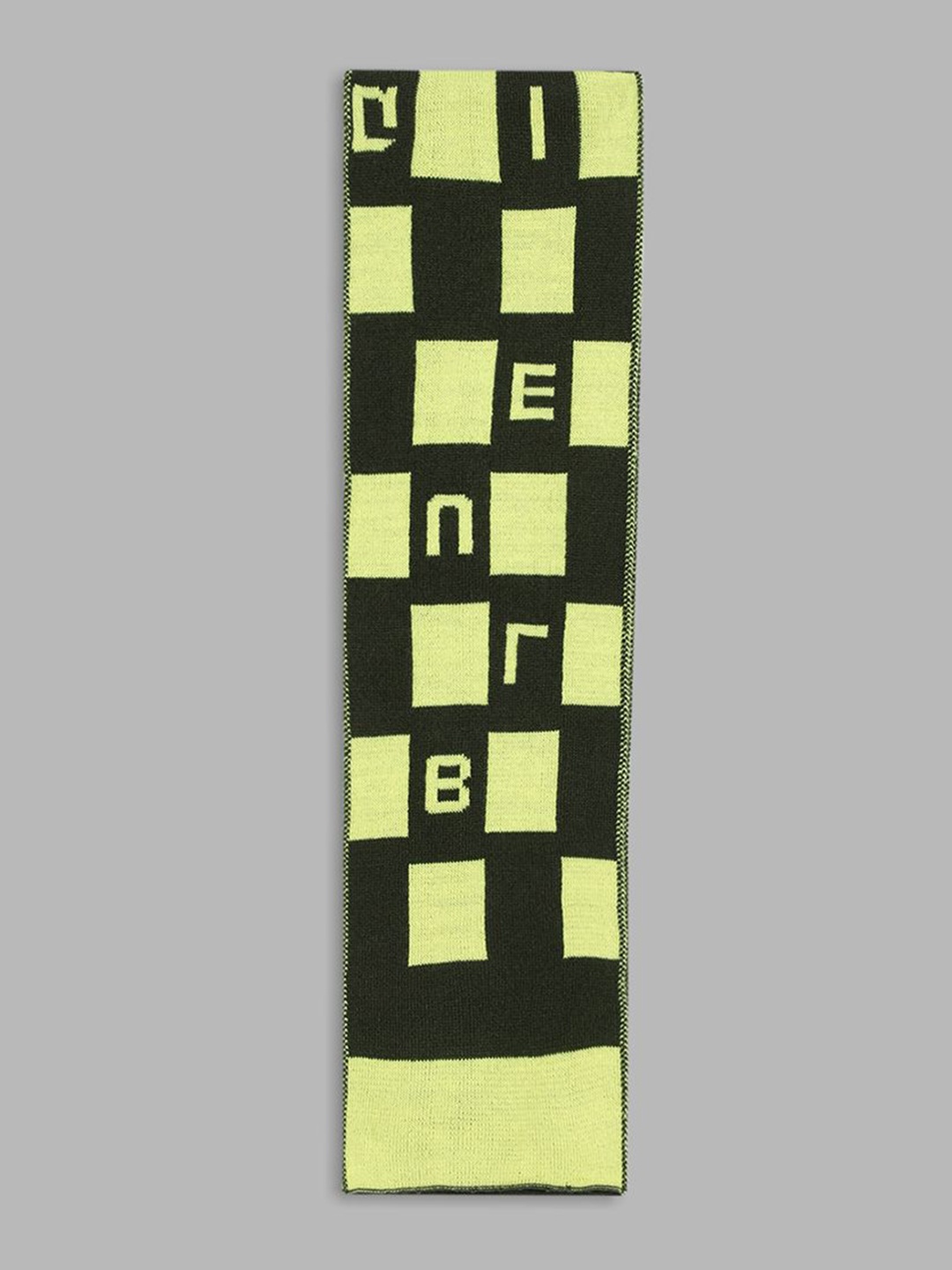 

Blue Giraffe Boys Checked Scarf, Olive