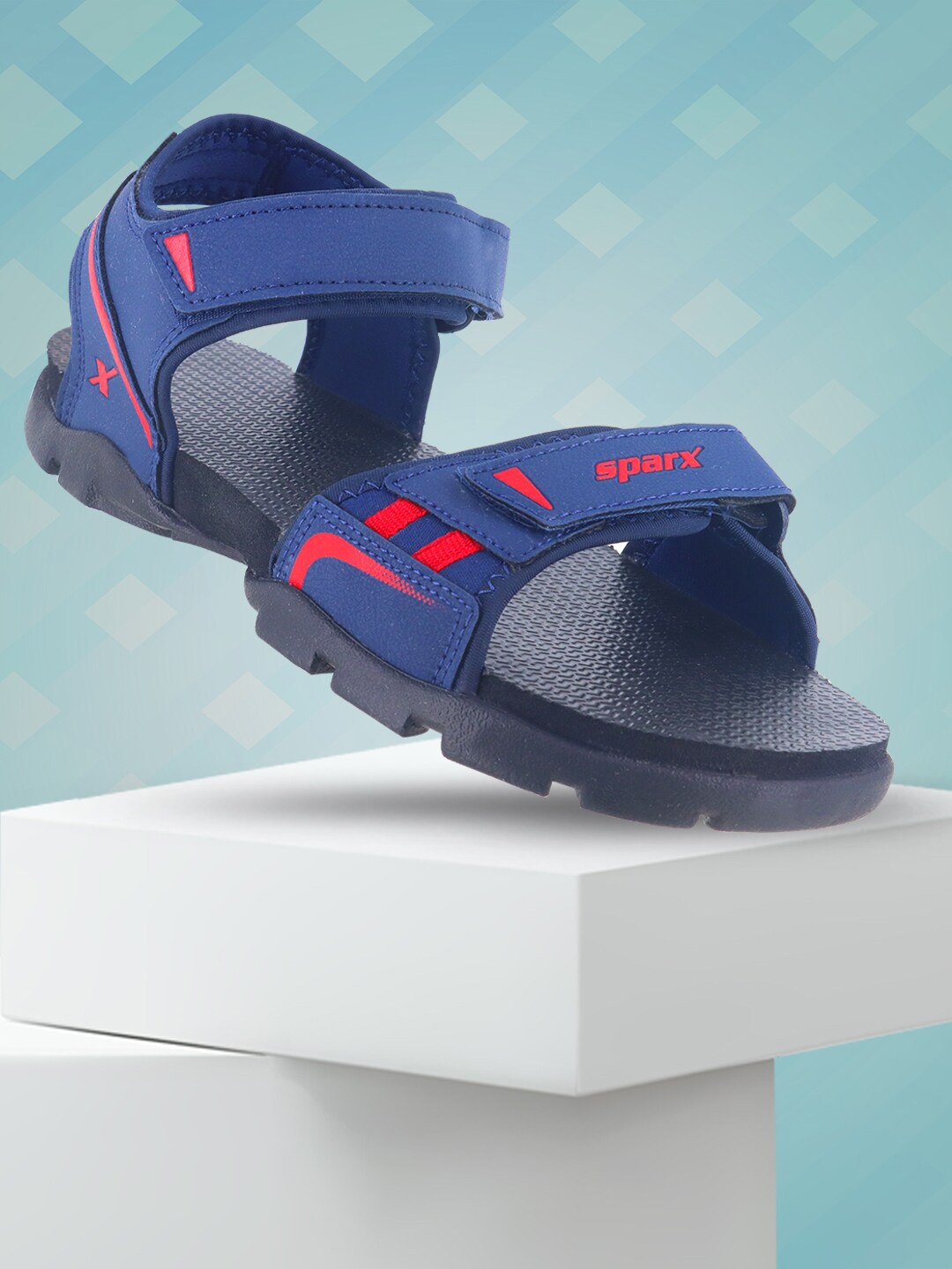 

Sparx Men Textured Sports Sandal, Blue