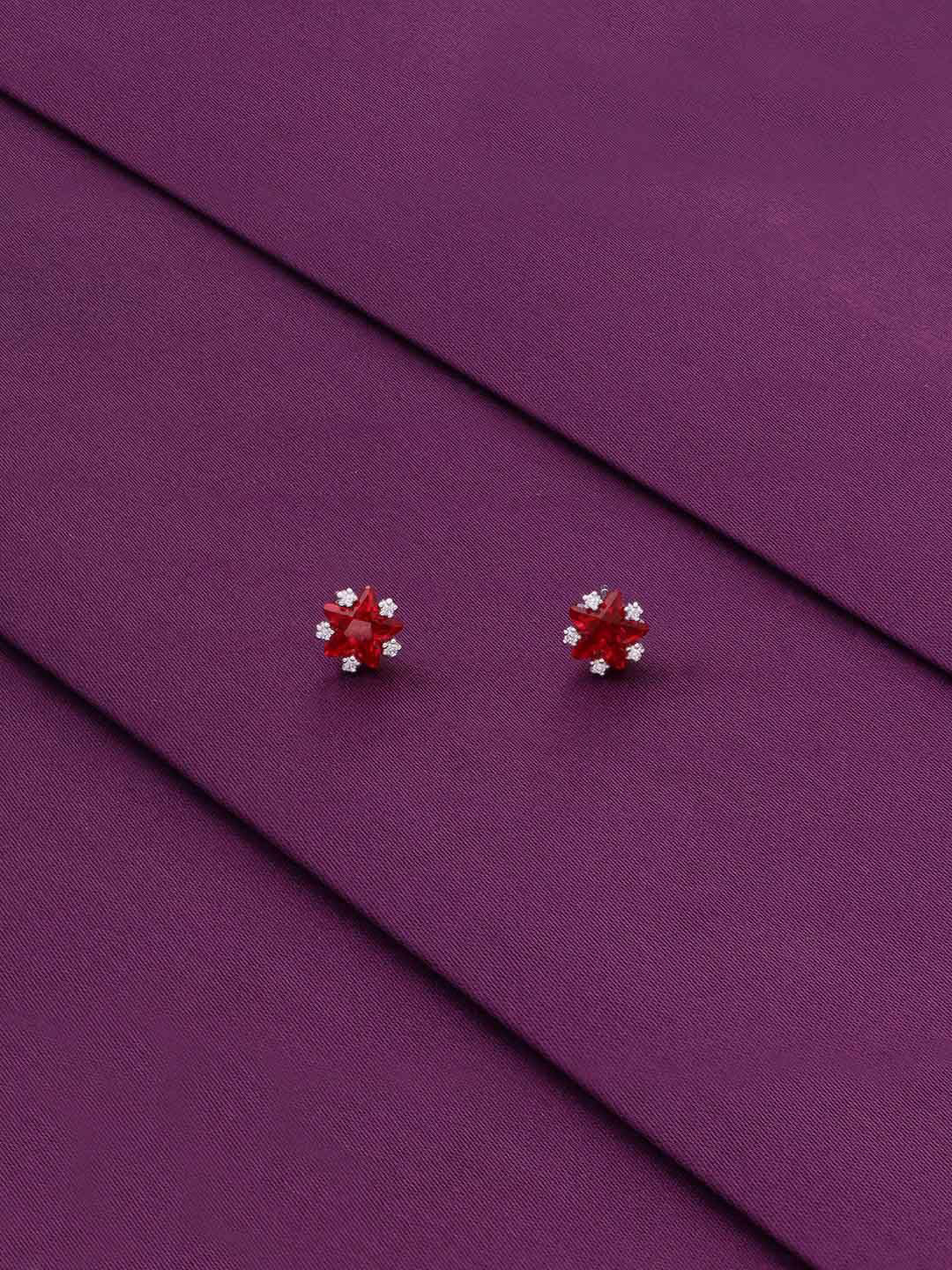 

KAI JEWEL Cubic Zirconia Rhodium Plated 92.5 Sterling Silver Stud Earrings