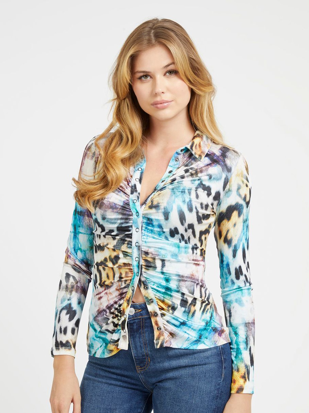 

GUESS Floral Print Top, Multi