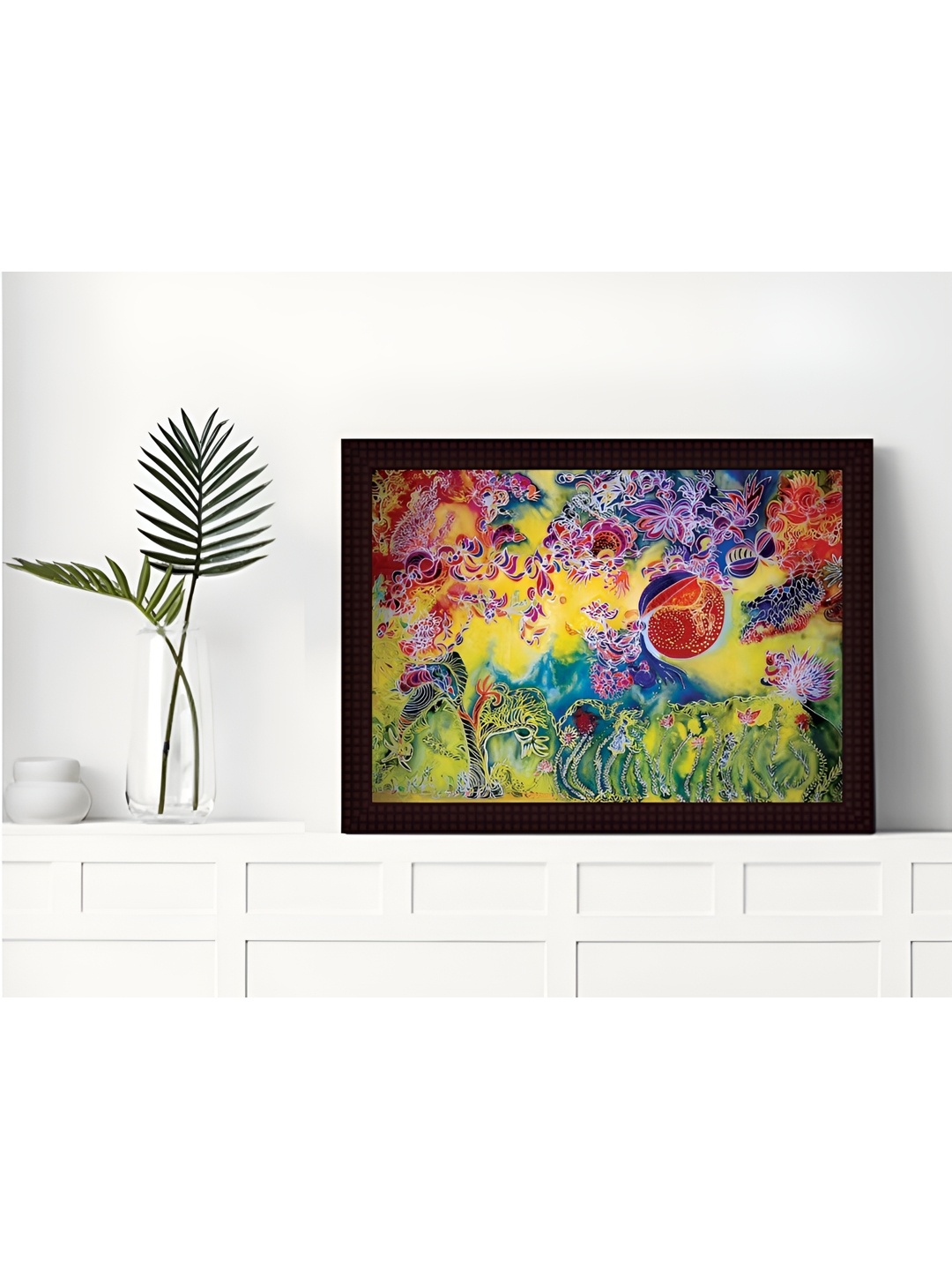 

Tamatina Yellow & Green Canvas Mysterious Forest Abstract Painting Wall Art