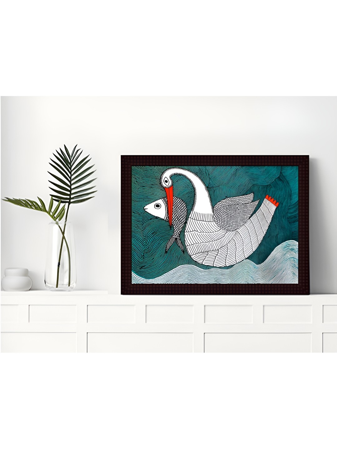 

Tamatina Brown & White Canvas Duck Wall Art