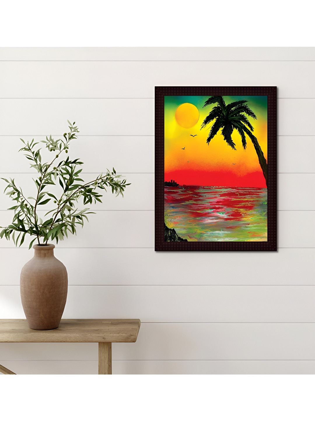 

Tamatina Yellow & Red An Evening In Goa Canvas Wall Art