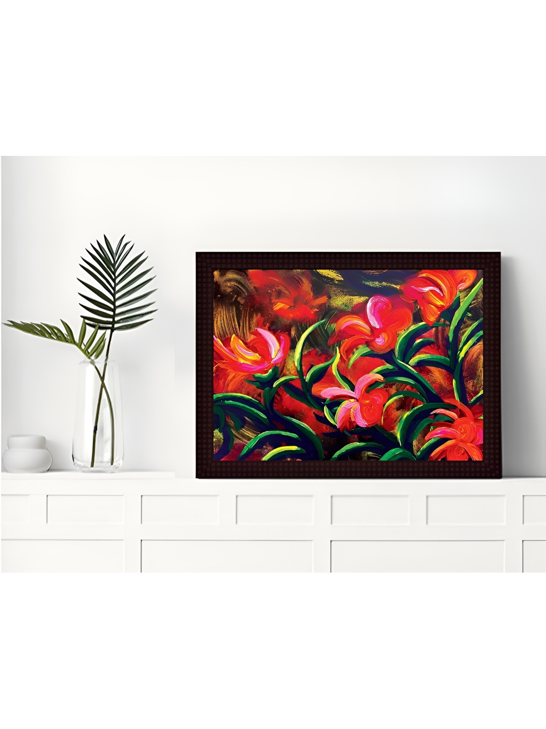 

Tamatina Red & Green Printed Canvas Wall Art